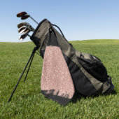 Penseel Glitter Roos Gold Black - Aangepast Golfhanddoek (Groen)