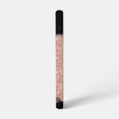 Penseel Glitter Roos Gold Black Persoonlijke naam Samsung Galaxy Hoesje (Linkerkant)