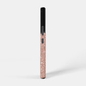 Penseel Glitter Roos Gold Black Persoonlijke naam Samsung Galaxy Hoesje (Rechterkant)