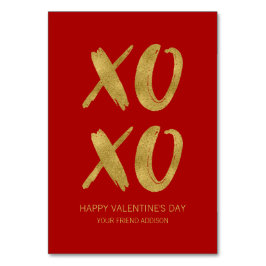 Penseel Gold Foil XOXO Classroom Valentijn Card Kaart