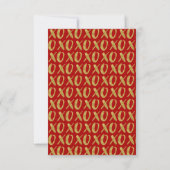 Penseel Gold Foil XOXO Classroom Valentijn Card Kaart (Achterkant)