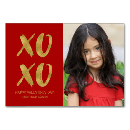 Penseel Gold Foil XOXO Classroom Valentijn Card Kaart