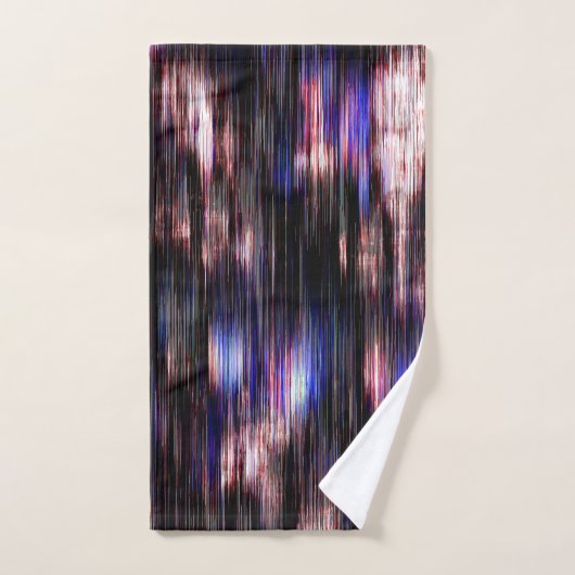 Penseel hout met neonvlekken? bad handdoek (Handdoek)