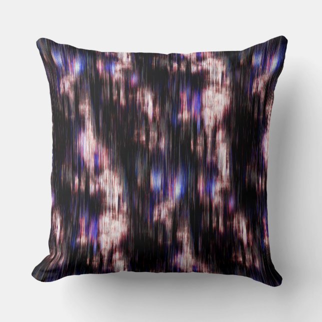 Penseel hout met neonvlekken? kussen (Voorkant)