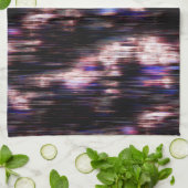 Penseel hout met neonvlekken? theedoek (Gevouwen)