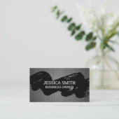 Penseel ingedrukt | Metaalborstel Visitekaartje (Staand voorkant)