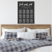 Penseel kalligrafiesediagram Verpakt Canvas Afdruk (Insitu (Slaapkamer))