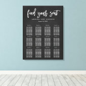 Penseel kalligrafiesediagram Verpakt Canvas Afdruk (Insitu (Houten vloer))
