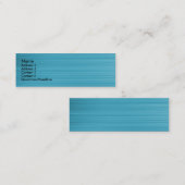 Penseel lichtblauw mini visitekaartje (Voorkant / Achterkant)