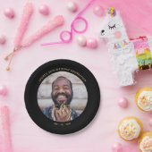 Penseel met aangepaste foto 50th Birthday Party Papieren Bordje (Feest)