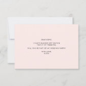 Penseel met blush word mijn Bridesmaid Kaart (Achterkant)