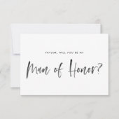 Penseel met briefing... zal je mijn Man van eer zi Kaart (Voorkant)