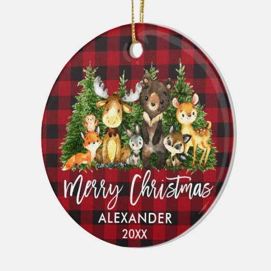 Penseel met Kerstmis Keramisch Ornament (Links)