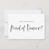 Penseel met roze zal je zijn als mijn vriend van e kaart (Voorkant)