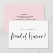 Penseel met roze zal je zijn als mijn vriend van e kaart (Voorkant / Achterkant)