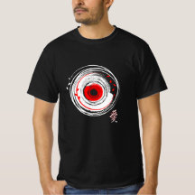 Penseel met vinylrecord Retrograge T-Shirt