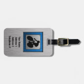 Penseel metaal bagagelabel (Voorkant horizontaal)