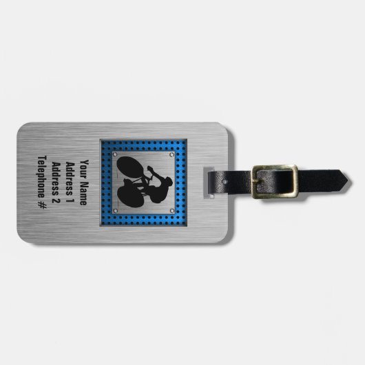 Penseel metaal bagagelabel (Voorkant horizontaal)