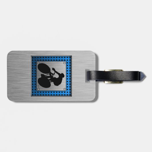 Penseel metaal bagagelabel (Achterkant horizontaal)