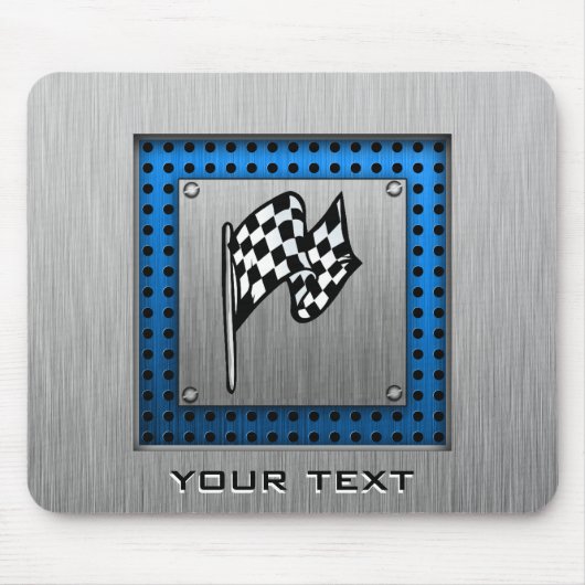 Penseel metaal kijkt Raceflak Muismat (Voorkant)