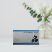 Penseel metaal visitekaartje (Staand voorkant)