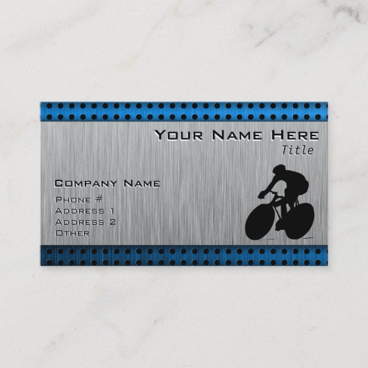 Penseel metaal visitekaartje (Voorkant)