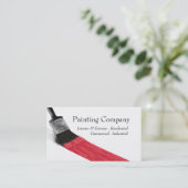 Penseel rood van het Bedrijf van de het schilderen Visitekaartje (Staand voorkant)