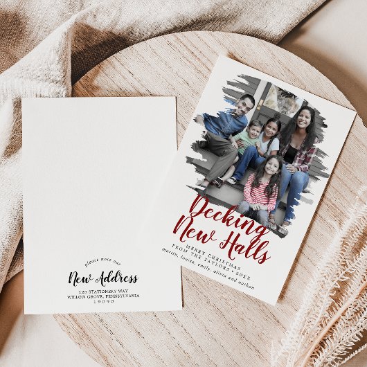 Penseel rood Verbindend Nieuwe Hallen Bewegend Aan Feestdagenkaart