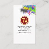 Penseel schilderen Home Painter Visitekaartje (Achterkant)