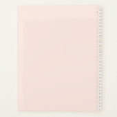 Penseel Script Calligraphy Girly Blush Pink Planne Planner (Achterkant)