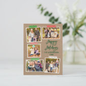 Penseel Script Craft Tape Merry-kerstkraft Briefkaart (Staand voorkant)