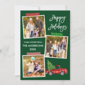 Penseel Script Craft Tape  Red Truck Feestdagenkaart (Voorkant)