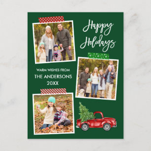 Penseel Script Craft Tape  Truck Holiday Briefkaart