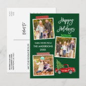 Penseel Script Craft Tape  Truck Holiday Briefkaart (Voorkant / Achterkant)