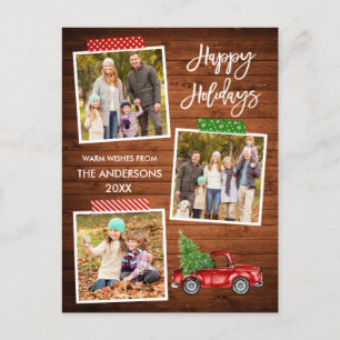 Penseel Script Craft Tape Wood  Truck Holiday Briefkaart