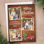 Penseel script geplakt tapehout kerstmis feestdagenkaart