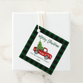 Penseel Script Green Pset Kerstmis  Truck Bedankjes Labels (In situ)