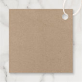 Penseel Script Green Pset Kraft-kersttruck Bedankjes Labels (Achterkant)