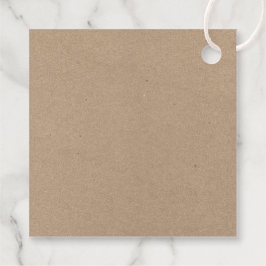 Penseel Script Green Pset Kraft-kersttruck Bedankjes Labels (Achterkant)