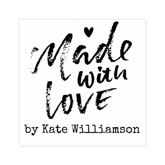 Penseel script handgemaakte Business Stamp Rubberstempel (Afrduk)