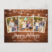 Penseel Script Hood Lichten 3 Fotoserie Briefkaart (Voorkant)