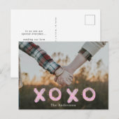 Penseel script knuffels en kussen Foto Briefkaart (Voorkant / Achterkant)