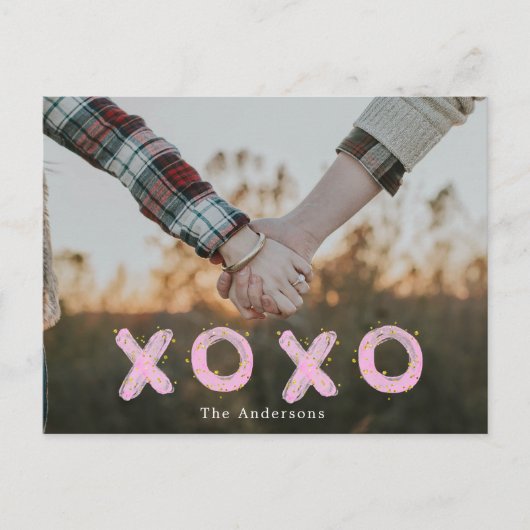 Penseel script knuffels en kussen Foto Briefkaart (Voorkant)