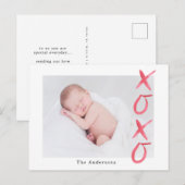 Penseel script knuffels en kussen Foto Briefkaart (Voorkant / Achterkant)