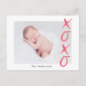 Penseel script knuffels en kussen Foto Briefkaart (Voorkant)