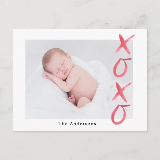 Penseel script knuffels en kussen Foto Briefkaart (Voorkant)