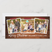 Penseel-script met houten tang voor kerstmis feestdagenkaart (Voorkant)