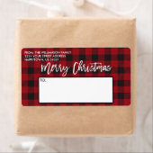 Penseel Script Red Buffalo met kerstcadeau Etiket (Insitu)