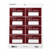 Penseel Script Red Buffalo met kerstcadeau Etiket (Full Sheet)