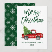 Penseel Script Red Truck Kaart GB (Voorkant / Achterkant)